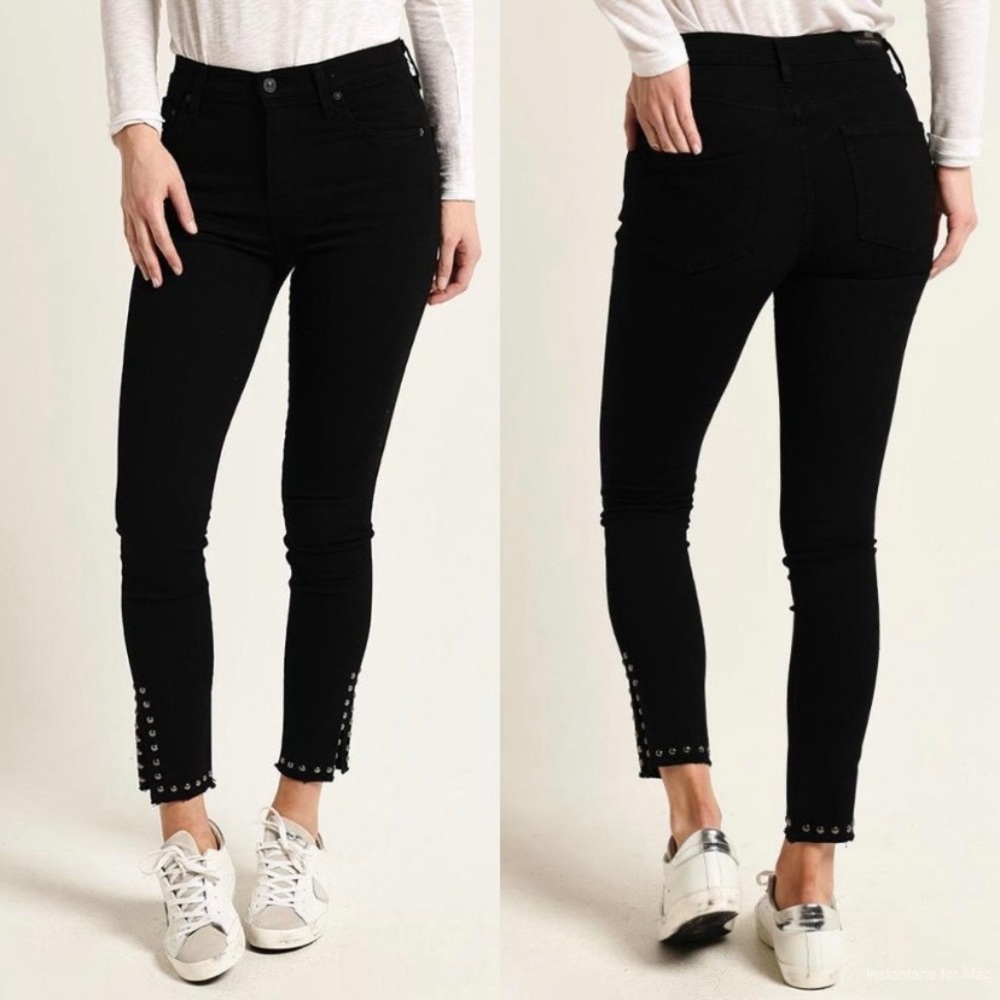 Citizens of Humanity Rocket High Rise Skinny Studded Jeans size 27